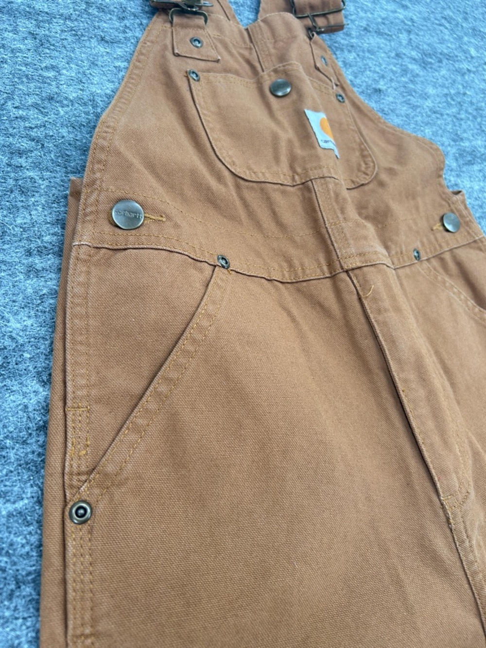 Carhartt Kids Duck Washed Bib Overall Size 6 CHILD) - Picture 6 of 8